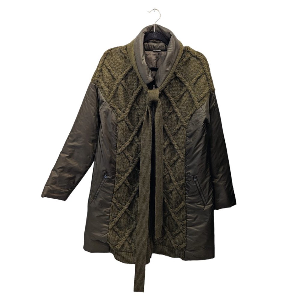 Crea Concept Cable Knit Puffer Jacket